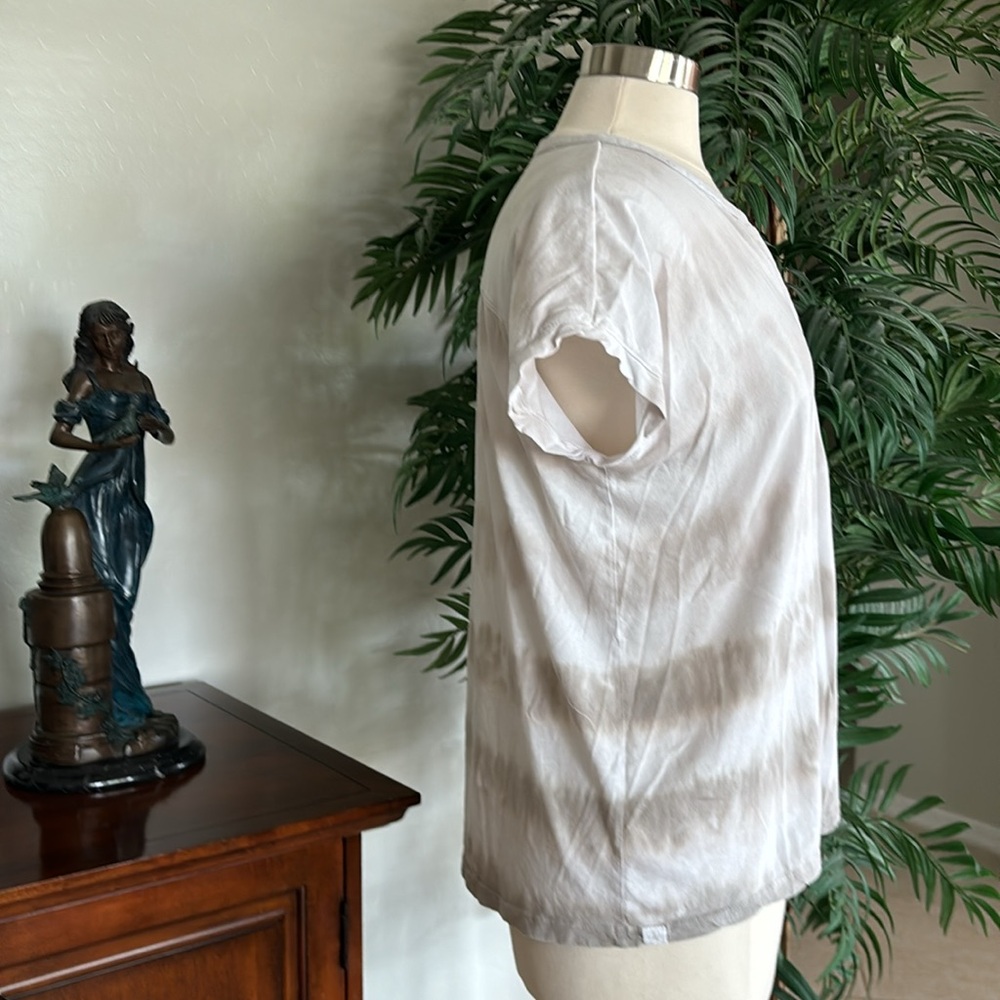 Barefoot Dreams Malibu Collection Dolman Short Sleeve Top ~ Grey Skies - Picture 2 of 6